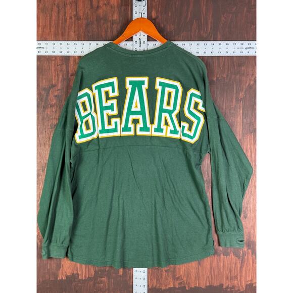 Baylor Bears Spirit Jersey Style Long Sleeve Shirt‎ Green Gold Adult Small NCAA - Picture 2 of 7